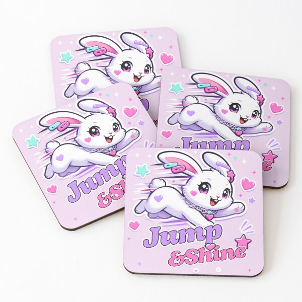 Item preview, Jump and Shine Kawaii Bunny Pastel Y2K  designed and sold by inkaylindesign.