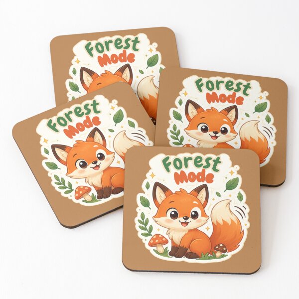 Item preview, Forest Mode Cute Fox Woodland  designed and sold by inkaylindesign.