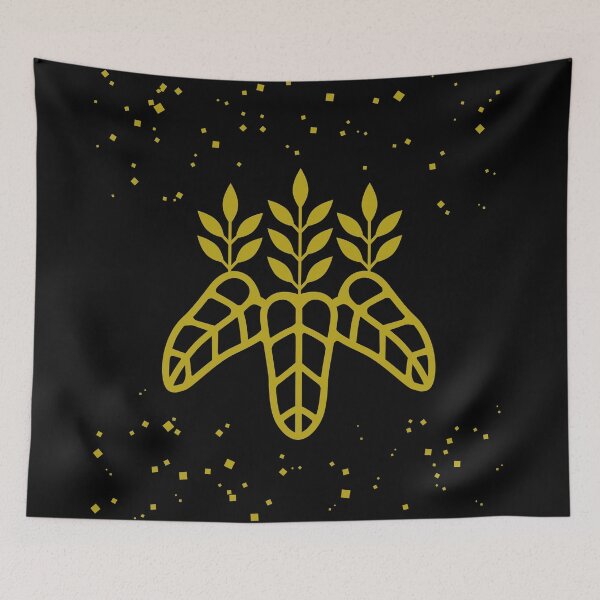 Item preview, Taiko Kiri Toyotomi Hideyoshi Samurai Emblem Faux Gold Dust Black  / Japanese Crest designed and sold by 戦国まーけっと SENGOKU MARKET.