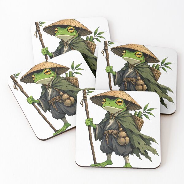 Item preview, Anime Style Frog Ronin Monk   designed and sold by Jaideep Walia.