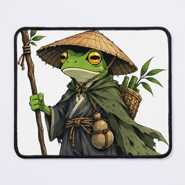 Item preview, Anime Style Frog Ronin Monk   designed and sold by Jaideep Walia.