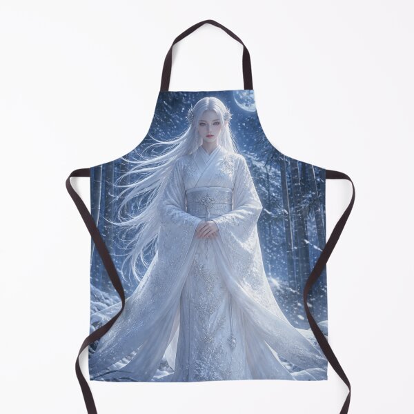 Item preview, Yuki Onna – Moonlit Snow Spirit | Elegant Japanese Yokai Fantasy Art designed and sold by vekotpu.