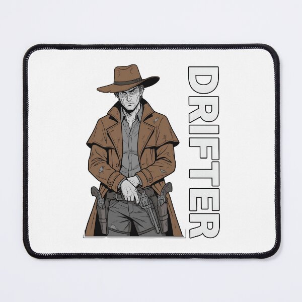 Item preview, Drifter Vintage Cowboy Gunslinger Western Outlaw Graphic T-Shirt designed and sold by StickerNestYou.