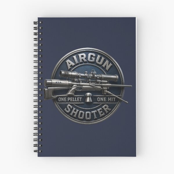 Item preview, Airgun Shooter Metallic PCP Rifle Logo | Air Rifle Shooting Design designed and sold by TammyHunterArt.