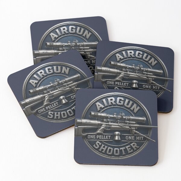 Item preview, Airgun Shooter Metallic PCP Rifle Logo | Air Rifle Shooting Design designed and sold by TammyHunterArt.