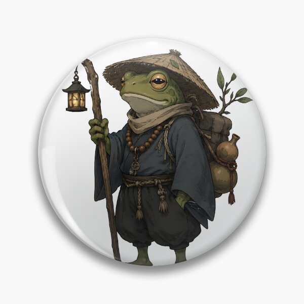 Item preview, Japanese Frog Monk with Lantern   designed and sold by Jaideep Walia.