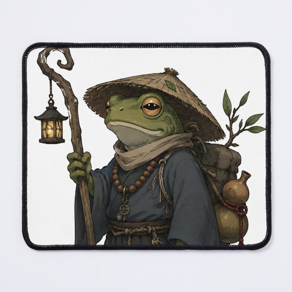 Item preview, Japanese Frog Monk with Lantern designed and sold by Jaideep Walia.