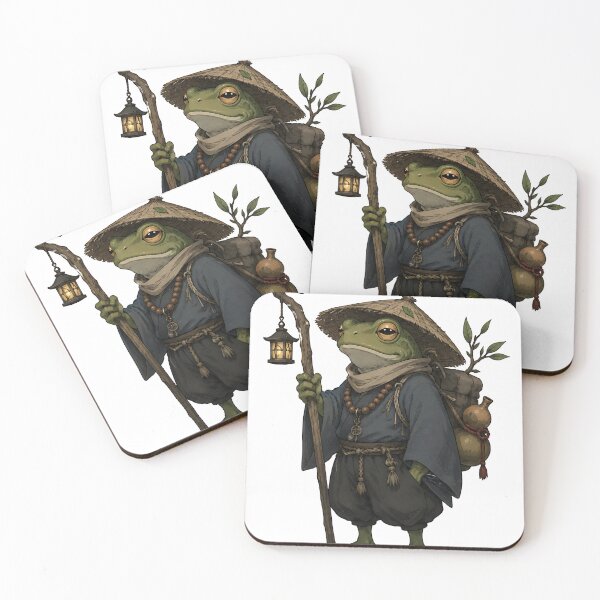 Item preview, Japanese Frog Monk with Lantern   designed and sold by Jaideep Walia.