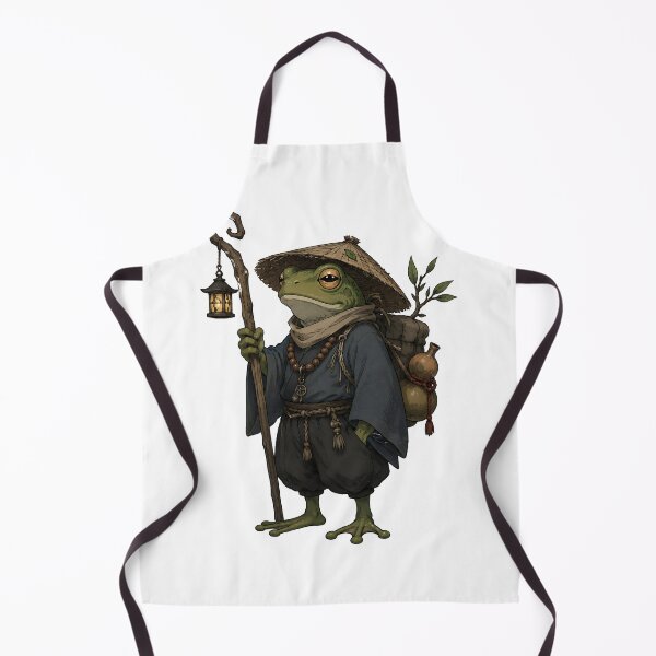 Item preview, Japanese Frog Monk with Lantern designed and sold by Jaideep Walia.