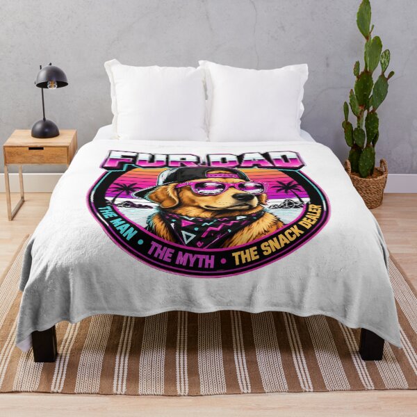 Item preview, Fur Dad Retro 80s Golden Retriever Dog Design designed and sold by SoyLamderma.