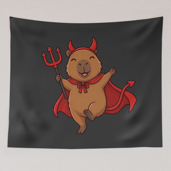 Item preview, Capybara Halloween Devil Costume designed and sold by Ivy-Triggs.
