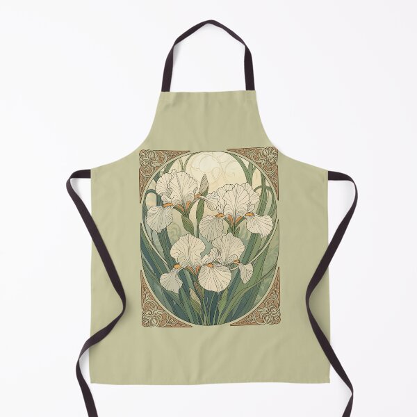 Item preview, Happy February Birthday Iris Flowers Art Nouveau designed and sold by taiche.