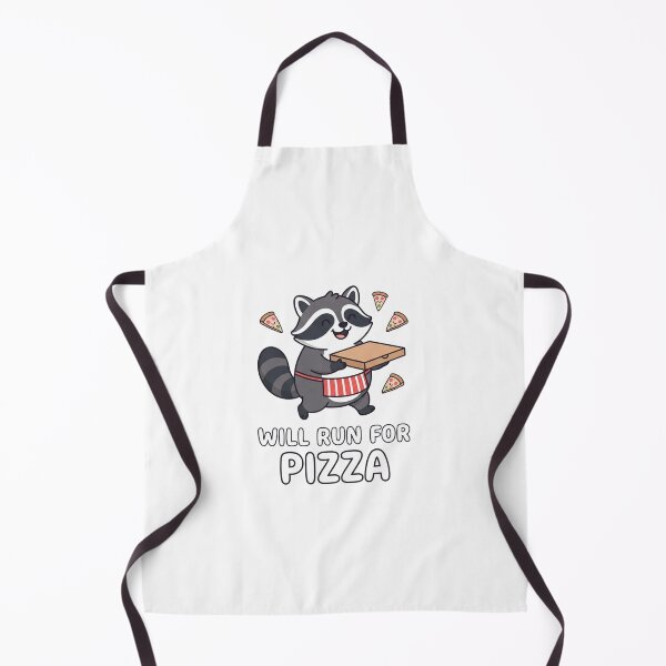 Item preview, Cute Raccoon Delivering Pizza With Slices designed and sold by Owcomm.
