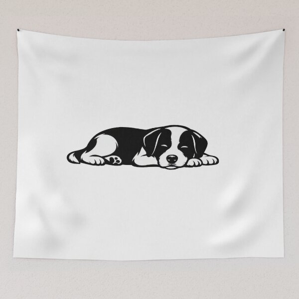 Item preview, Sleeping Puppy – Black & White Art designed and sold by Rocket&Stars.
