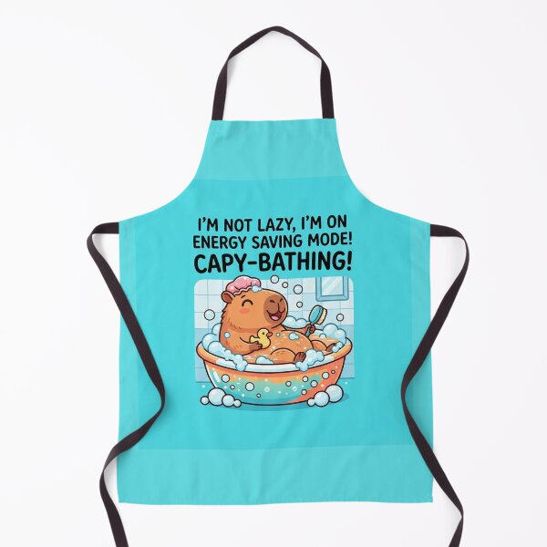 Item preview, Funny Cute Capybara In Bathtub Energy Saving Mode designed and sold by Owcomm.