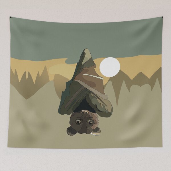 Item preview, Cute Australian Fruit Bat Hanging Upside Down designed and sold by Karin Taylor.