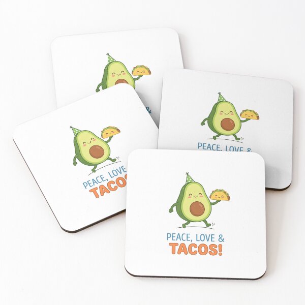 Item preview, Cute Happy Avocado Holding A Taco designed and sold by Owcomm.