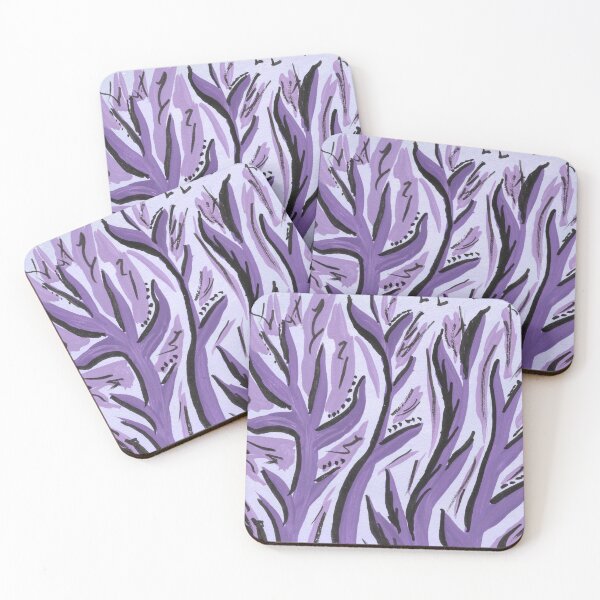 Item preview, Purple Forest Gouache Painting designed and sold by DzinkaDreamArt.