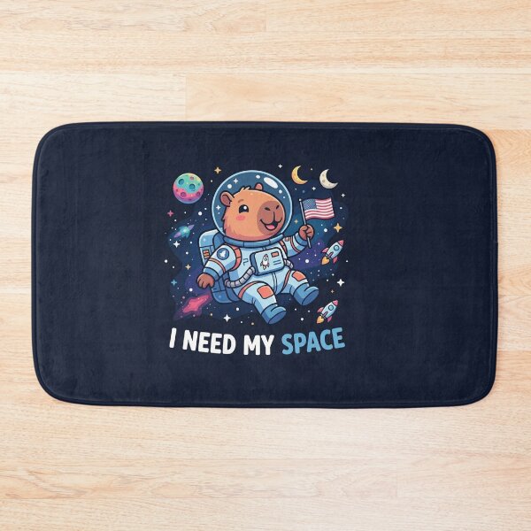 Item preview, Cute Capybara Astronaut Floating In Space designed and sold by Owcomm.