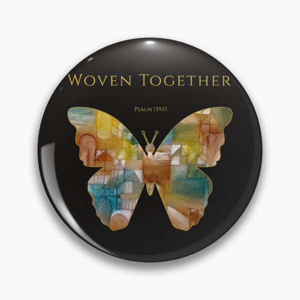 Item preview, Woven Together Butterfly Christian Art Scripture Gift Many Parts One Beauty Psalm 139 13 designed and sold by KittenAndCo.
