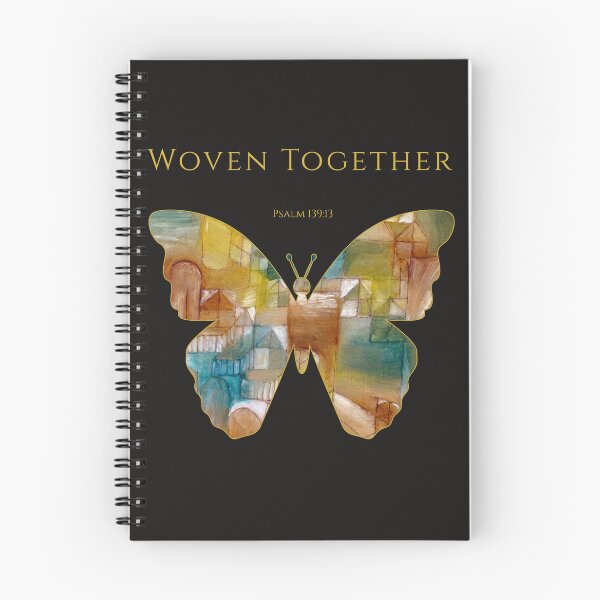 Item preview, Woven Together Butterfly Christian Art Scripture Gift Many Parts One Beauty Psalm 139 13 designed and sold by KittenAndCo.