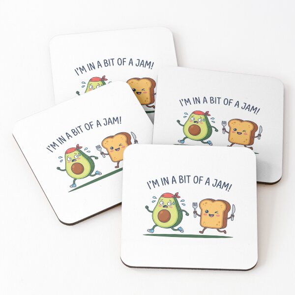 Item preview, Funny Avocado Running Away From Bread Toast designed and sold by Owcomm.
