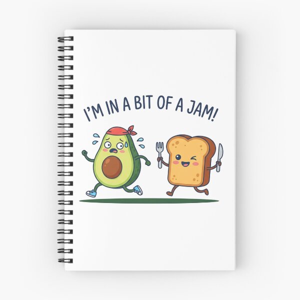 Item preview, Funny Avocado Running Away From Bread Toast designed and sold by Owcomm.
