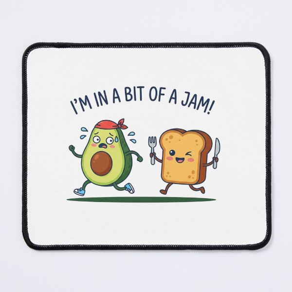 Item preview, Funny Avocado Running Away From Bread Toast designed and sold by Owcomm.