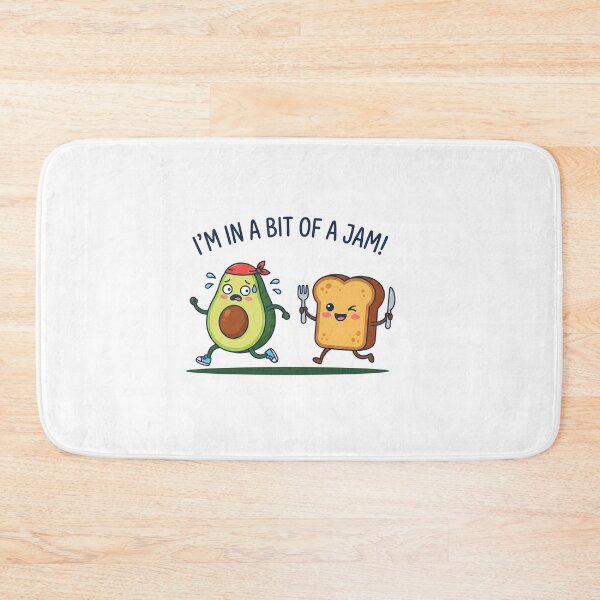 Item preview, Funny Avocado Running Away From Bread Toast designed and sold by Owcomm.