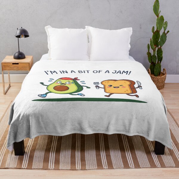 Item preview, Funny Avocado Running Away From Bread Toast designed and sold by Owcomm.