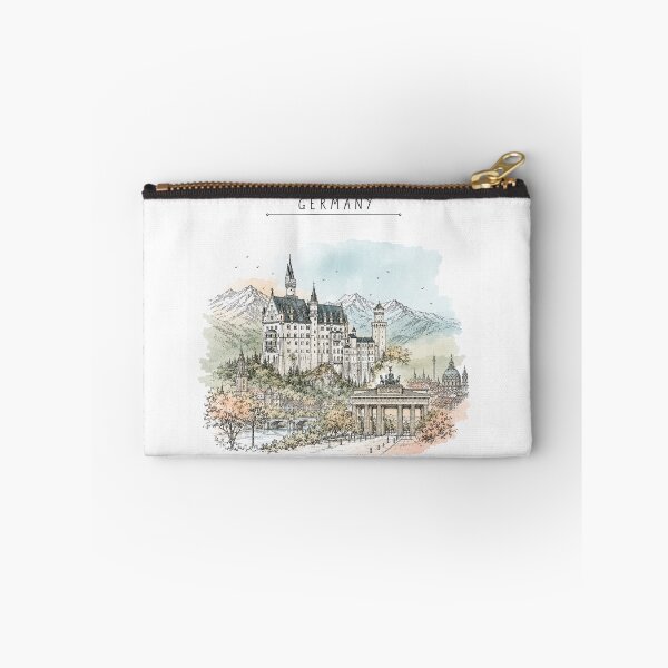 Item preview, Germany Landmarks Vintage Travel Poster Minimal Watercolor designed and sold by Sketchbook Studio by Aqsaa.