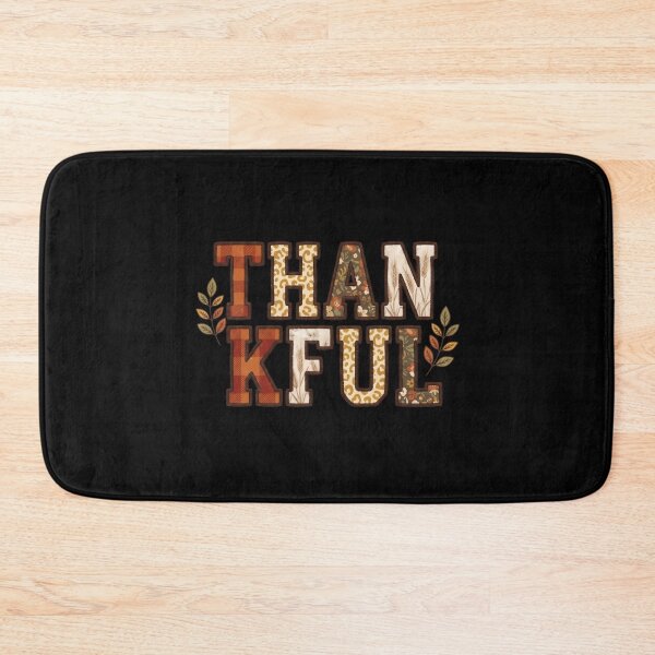 Item preview, Thankful Autumn Patchwork Typography Thanksgiving Fall T-Shirt designed and sold by StickerNestYou.