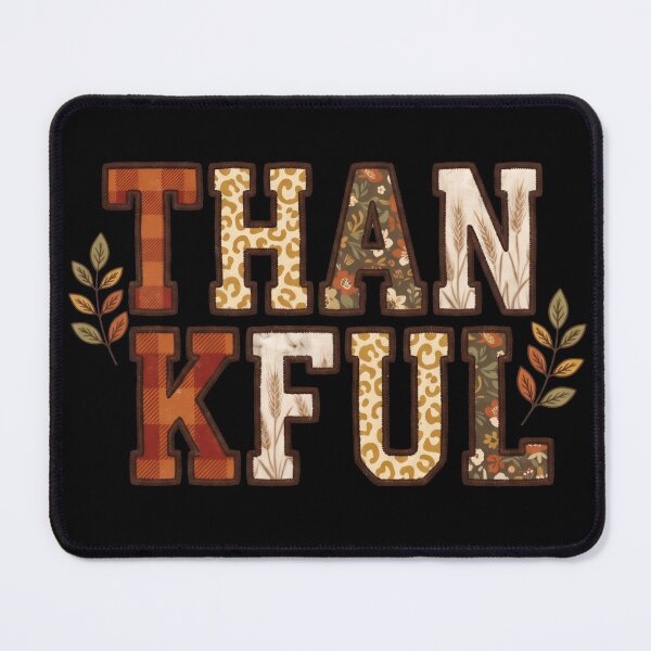 Item preview, Thankful Autumn Patchwork Typography Thanksgiving Fall T-Shirt designed and sold by StickerNestYou.