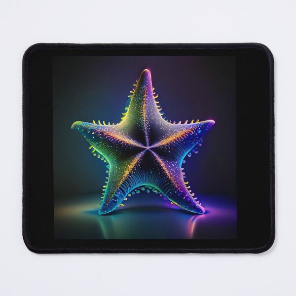 Item preview, Iridescent luminescent detailed starfish designed and sold by samitdigitalart.