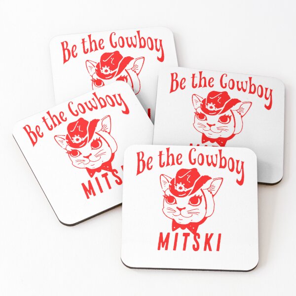 Item preview, Mitski Be the Cowboy Red Cat Poster designed and sold by GrizzlyPaul.