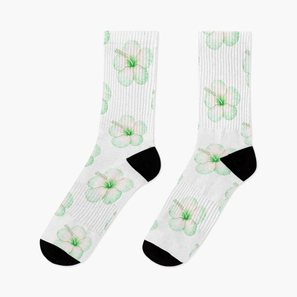 Item preview, Single Aloha Mint Hibiscus | Watercolor Tropical Floral Art | Botanical Flower Illustration designed and sold by Nolmo.