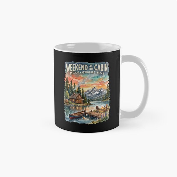 Item preview, Weekend at the Cabin Vintage Mountain Lake House designed and sold by dudelinart.
