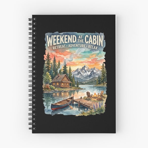 Item preview, Weekend at the Cabin Vintage Mountain Lake House designed and sold by dudelinart.