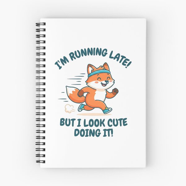 Item preview, Cute Running Fox Running Late Joke designed and sold by Owcomm.