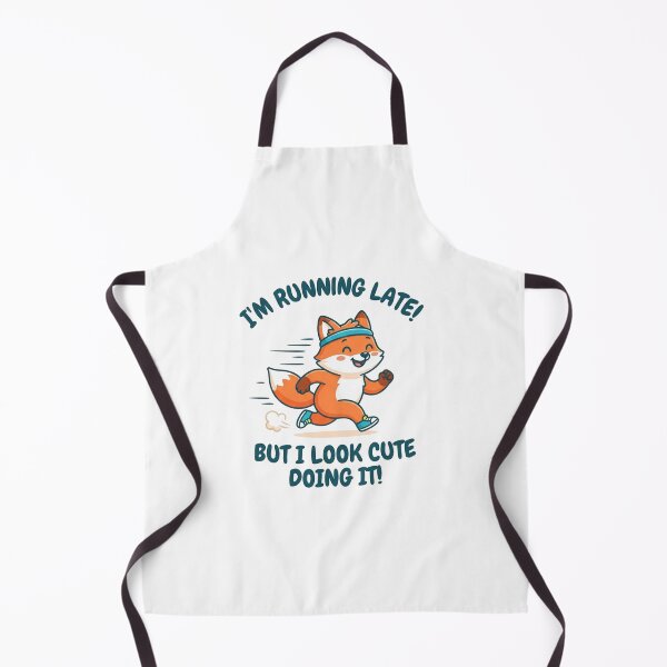 Item preview, Cute Running Fox Running Late Joke designed and sold by Owcomm.