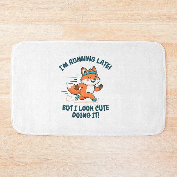 Item preview, Cute Running Fox Running Late Joke designed and sold by Owcomm.