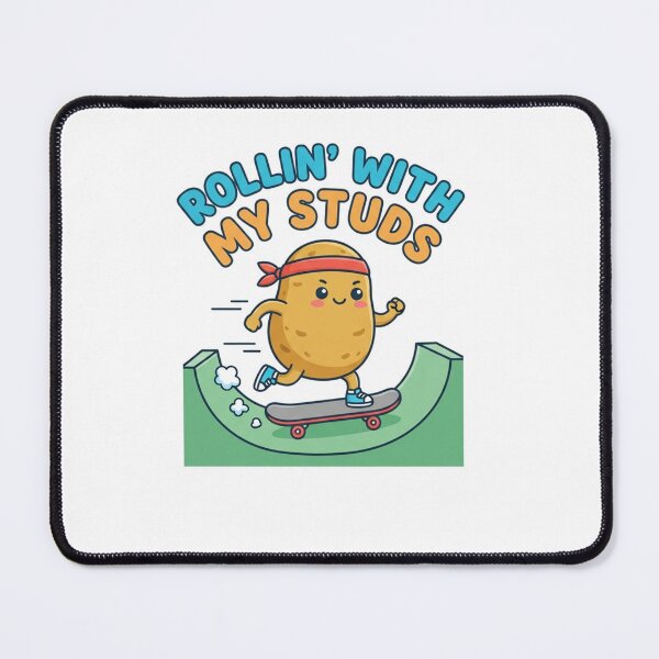 Item preview, Rollin With My Studs Cute Potato Skater designed and sold by Owcomm.