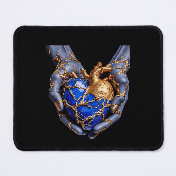 Item preview, Gold Kintsugi Broken Heart Hands designed and sold by Nonailam.