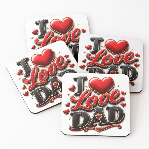 Item preview, I Love Dad  Cute Father's Day designed and sold by MR4me.