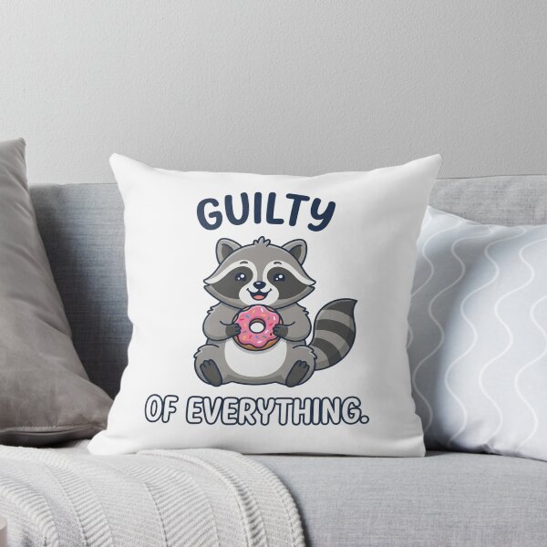Item preview, Guilty Of Everything Cute Raccoon Donut Lover designed and sold by Owcomm.