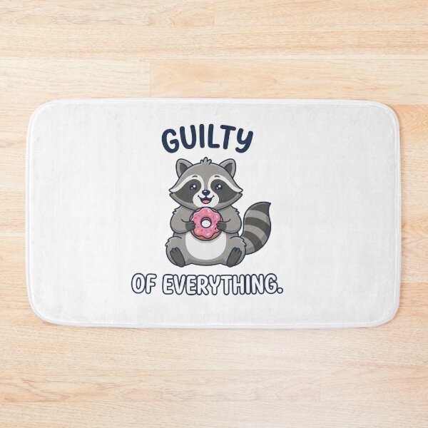 Item preview, Guilty Of Everything Cute Raccoon Donut Lover designed and sold by Owcomm.