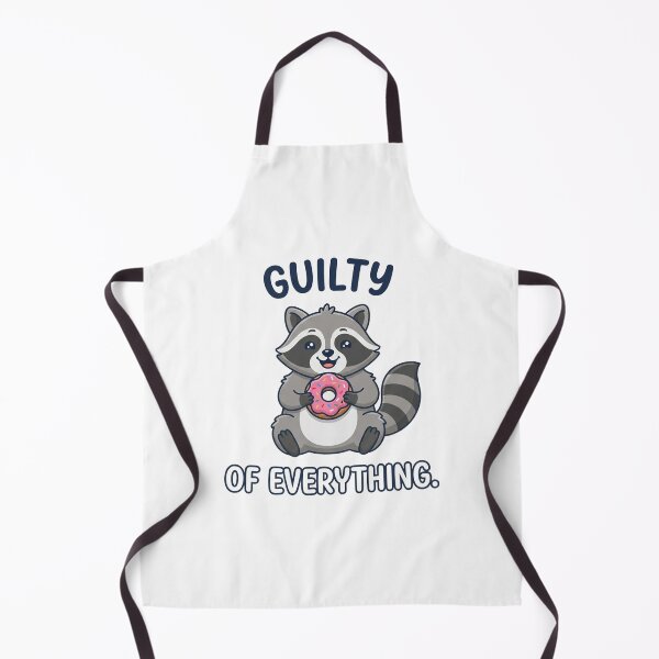 Item preview, Guilty Of Everything Cute Raccoon Donut Lover designed and sold by Owcomm.