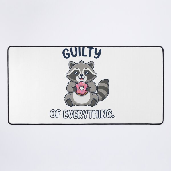 Item preview, Guilty Of Everything Cute Raccoon Donut Lover designed and sold by Owcomm.
