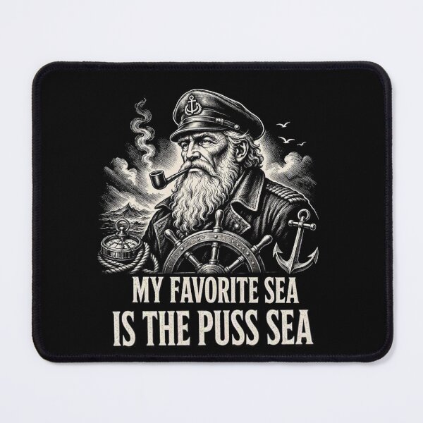 Item preview, My Favorite Sea is The Puss-Sea designed and sold by TheEndDesign.