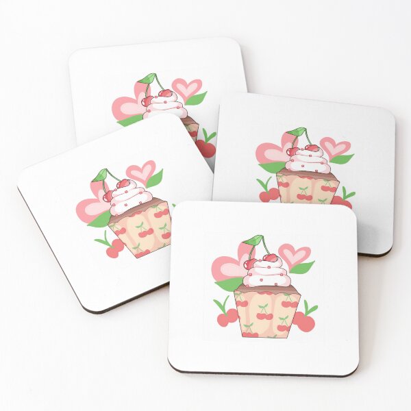 Item preview, Cherry Cupcake  Cute Kawaii Pastel Dessert Aesthetic  designed and sold by GamJofop.